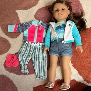 American Girl Doll Joss Doll Extra Outfit and Shoes Headband and Jacket
